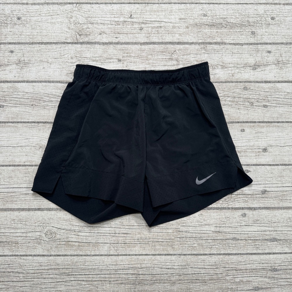 Nike Running Shorts Women's Small Black Dri-FIT Just Do It Activewear Training